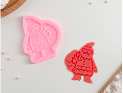 Молд силиконовый 7,8?9 см "Дед мороз"