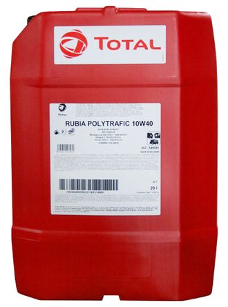 Масло моторное TOTAL Rubia Polytrafic 10W40 полусинтетическое 20 л.