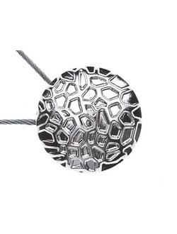 "Сота", подхваты с круглой фактурной магнитной клипсой, 45 мм. Серия "Алди"