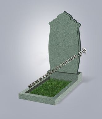 Гранит зеленый №43 Мусульманский 1100х600х70