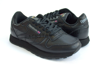 Кроссовки Reebok Classic Black кожаные