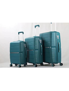 Комплект из 3х чемоданов Treepzon Evo Полипропелен S,M,L бирюзовый