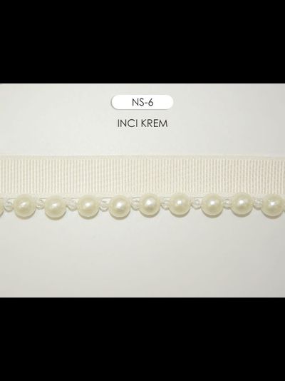 Арт. NS. Отделочная тесьма с бусинками оптом и на отрез