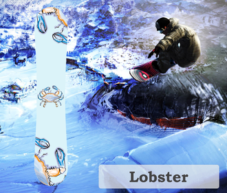 Наклейка на сноуборд Lobster
