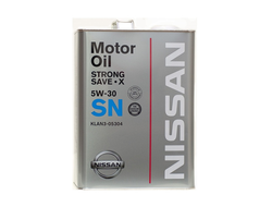 Масло моторное Nissan SN Strong Save X 5W30 полусинтетическое 4 л.