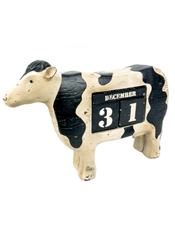 Декоративный календарь "Корова"