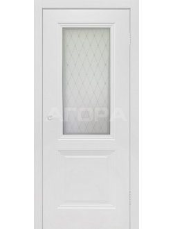 Дверь Shelly-2  стекло эмаль белая Frant