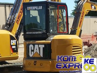 230-5211 Стекло боковое правое переднее для экскаваторов CAT 303CR  304CR  305CR