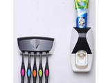 Комплект автоматического дозатора зубной пасты и держателя зубных щеток - 5 Цветов