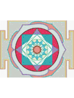 Алмазная мозаика с 5Д элементами Svetleela &quot;Янтра Венера &quot; 30*30\40*40 см