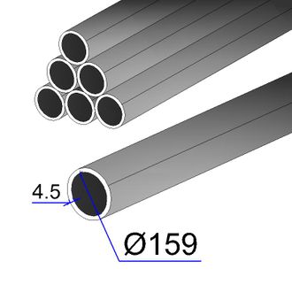 Труба 159*4,5*12000 ЭЛ.СВ. ГОСТ 10704-91