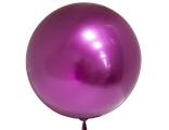 Шар (18&#039;&#039;/46 см) Сфера 3D, Deco Bubble, Фуше, Хром, 1 шт.