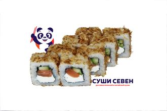 Лосось,сливочный сыр,огурец и стружка тунца.  230 гр.