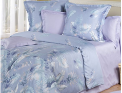 Семейный комплект постельного белья мако-сатин пудрового цвета