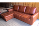 !!!!НОВЫЙ!!!! Угловой кожаный ВЫКАТНОЙ диван - кровать из Финляндии. 230х165 см