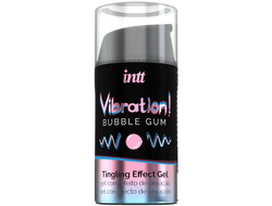 VIB0004 Жидкий интимный гель с эффектом вибрации Bubble Gum INTT