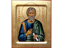 Андрей Первозванный, святой апостол, священномученик. Рукописная икона.