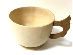 Чашка чайная 65*95 мм заготовка деревянная для росписи