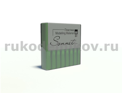полимерная глина "Сонет" травяной зеленый, брус 56 гр.