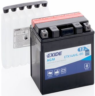 Аккумулятор EXIDE ETX14AHL-BS (12N14-3A; YB12AL-A; YB14L-A)