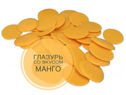 Глазурь ШОКОМИЛК Оранжевые Диски cо вкусом Манго, 200 г