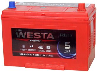 Автомобильный аккумулятор Westa Red 100 Ач о/п Asia