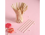 Палочки для леденцов, набор 100 шт, 15×0,3 см, берёза