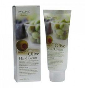 3W CLINIC Крем для рук Увлажняющий с экстрактом ОЛИВЫ Olive Hand Cream, 100 мл. 284347