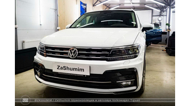 Фотоотчет шумоизоляции и автозвука Volkswagen Tiguan
