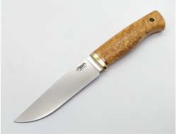 Нож Стерх сталь N690 карельская береза