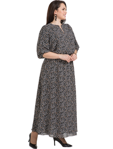 Женственное летнее платье А-образного силуэта арт. 5856 Размеры 48-64