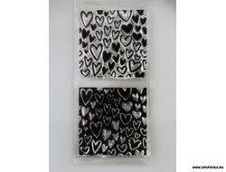 Штамп для творчества силикон "Нарисованные сердечки" 8 х 16,5 см