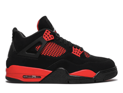 Nike Air Jordan Retro 4 'Red Thunder' (Красные с черным) фото
