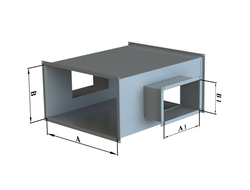 ПРЯМОУГОЛЬНЫЙ ВОЗДУХОВОД ОЦИНКОВКА - КРЕСТОВИНА - 0,5-1,0