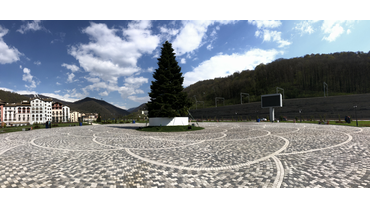 Благоустройство и озеленение территории курорта "Горки город" 