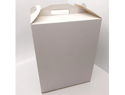 Коробка для торта БЕЗ ОКНА (гофрокартон) с РУЧКОЙ, 30*30* высота 45 см
