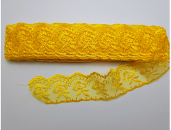 Кружева №6, цвет желтый, ширина 4 см, длина 1 м