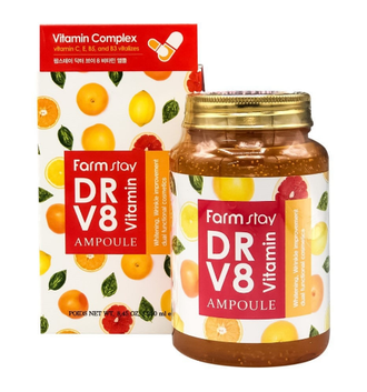 Ампульная Сыворотка для лица Многофункциональная FarmStay DR-V8 Vitamin Ampoule, 250 мл. 771217