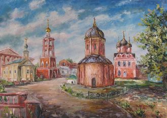 Картина Высоко-Петровский монастырь Круглова Светлана