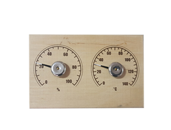 Термометр для сауны СБО-2тг банная станция+гигрометр прямоугольная