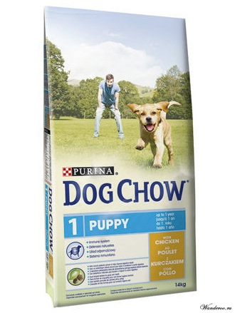 Dog Chow Puppy Дог Чау Паппи корм для щенков всех пород - курица, 14 кг