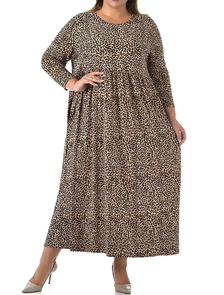 Нарядное женское длинное   платье Артикул: 16325-5057 (Цвет коричневый) Размеры 54-72