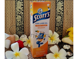 Купить тайская эмульсия Scott's Emulsion со вкусом апельсина 200 мл, инструкция по применению