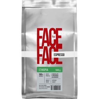 Кофе в зернах Face to Face &quot;ETHIOPIA&quot;, 100% Арабика 1000 г
