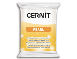 полимерная глина Cernit Pearl, цвет-pearl white 085 (белый перламутр), вес-56 грамм