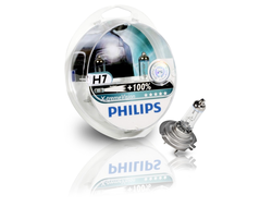 Лампа PHILIPS H7 X-treme Vision +130% 12V 55W в блистере 2 шт.