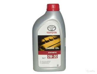Моторное масло TOYOTA 0W30 синтетическое 1 л.