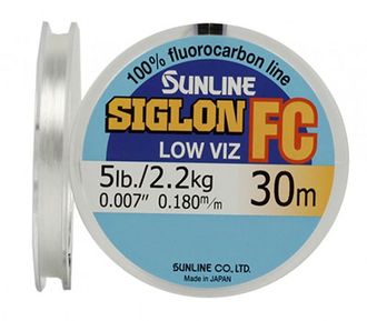 Леска Sunline флюорокарбон SIG-FC 30м d-0.225мм 3,4кг поводковый