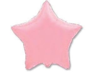 Фольгированный шар с гелием "Звезда нежно-розовая" 45см