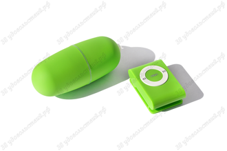 Вибратор на радио управлении Ipod style (7,5 см) зеленый Вибратор на радио управлении Ipod style (7,5 см) зеленый